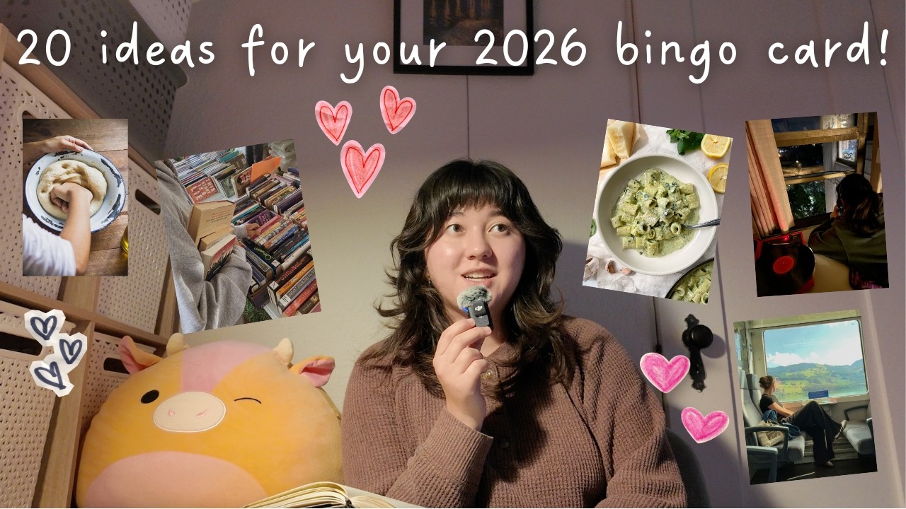 20 ideas for your 2026 bingo resolutions card: arts | crafts | baking | traveling