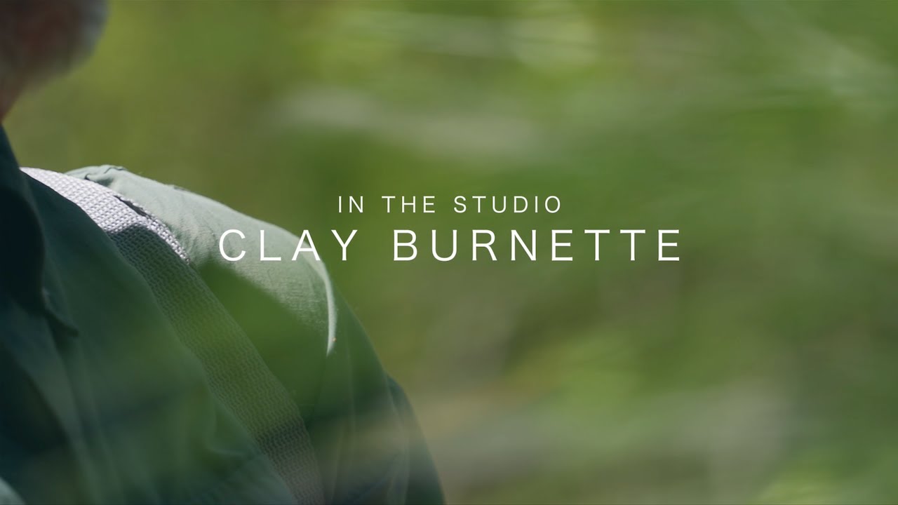 Blue Spiral 1 In The Studio - Clay Burnette - Process