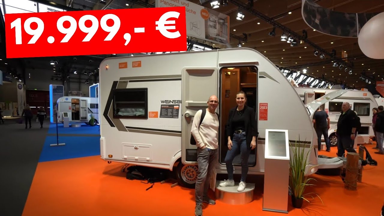 3,9m! WETTEN HIER SCHLAFEN 4 PERSONEN: WOHNWAGEN Weinsberg 2023 Caraone 390 PUH. Dusche! Bad! Küche!