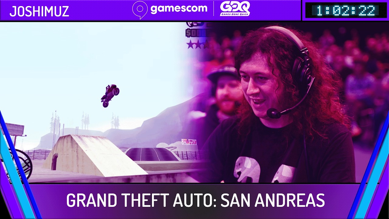 Grand Theft Auto: San Andreas by Joshimuz in 1:02:22 - gamescom GDQ 2026