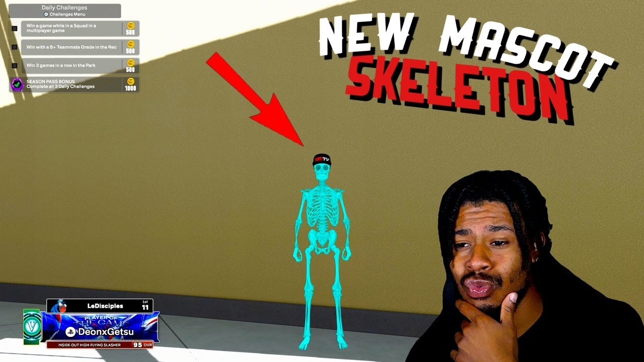 🎃🏀 “Wear & Earn Wednesday” in NBA 2K26 — Unlock the Skeleton Mascot Skin & Double REP! 💀🔥