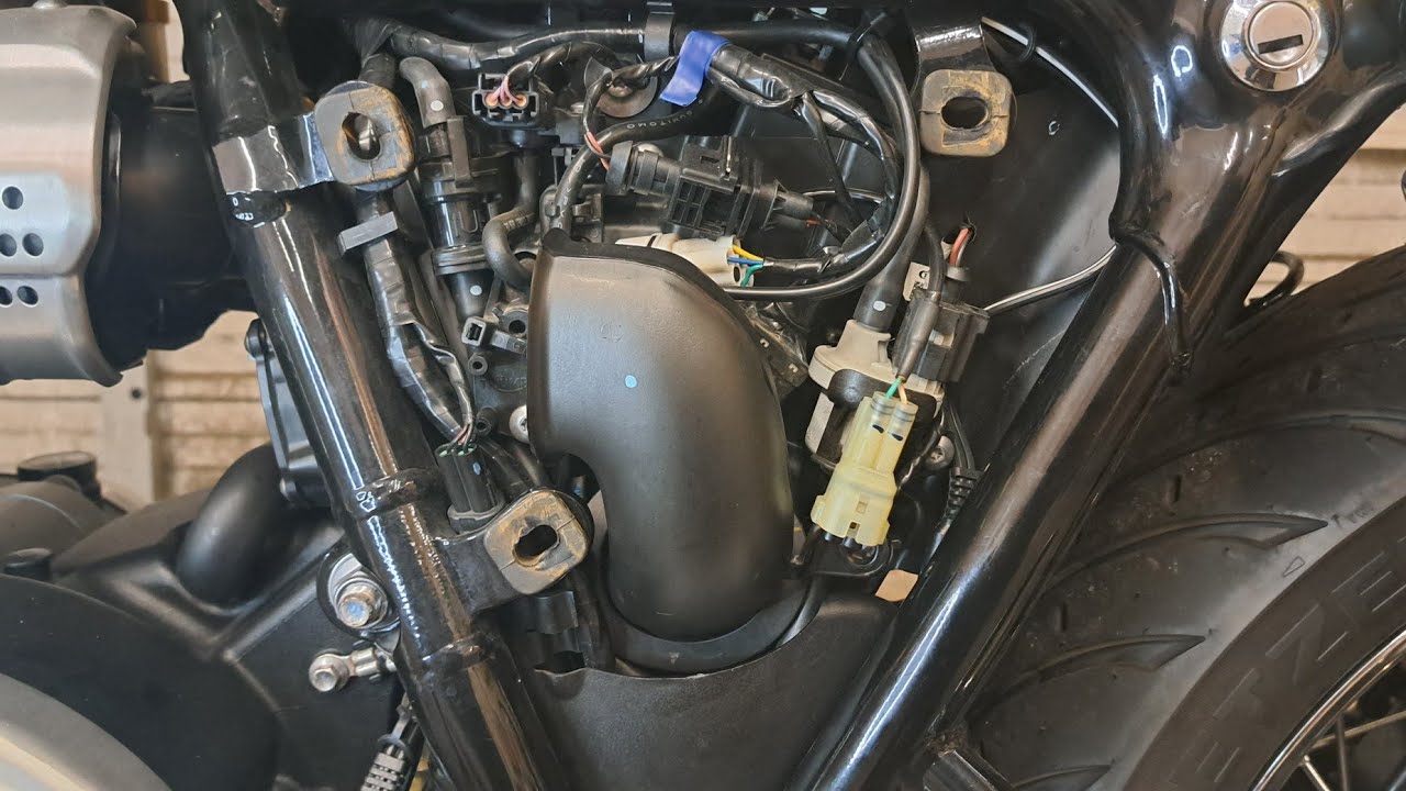 Triumph T120. Snorkel Removal.