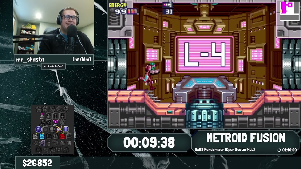 ICEBreaker - Metroid Fusion MARS Randomizer (Open Sector Hub) by @mr_shasta
