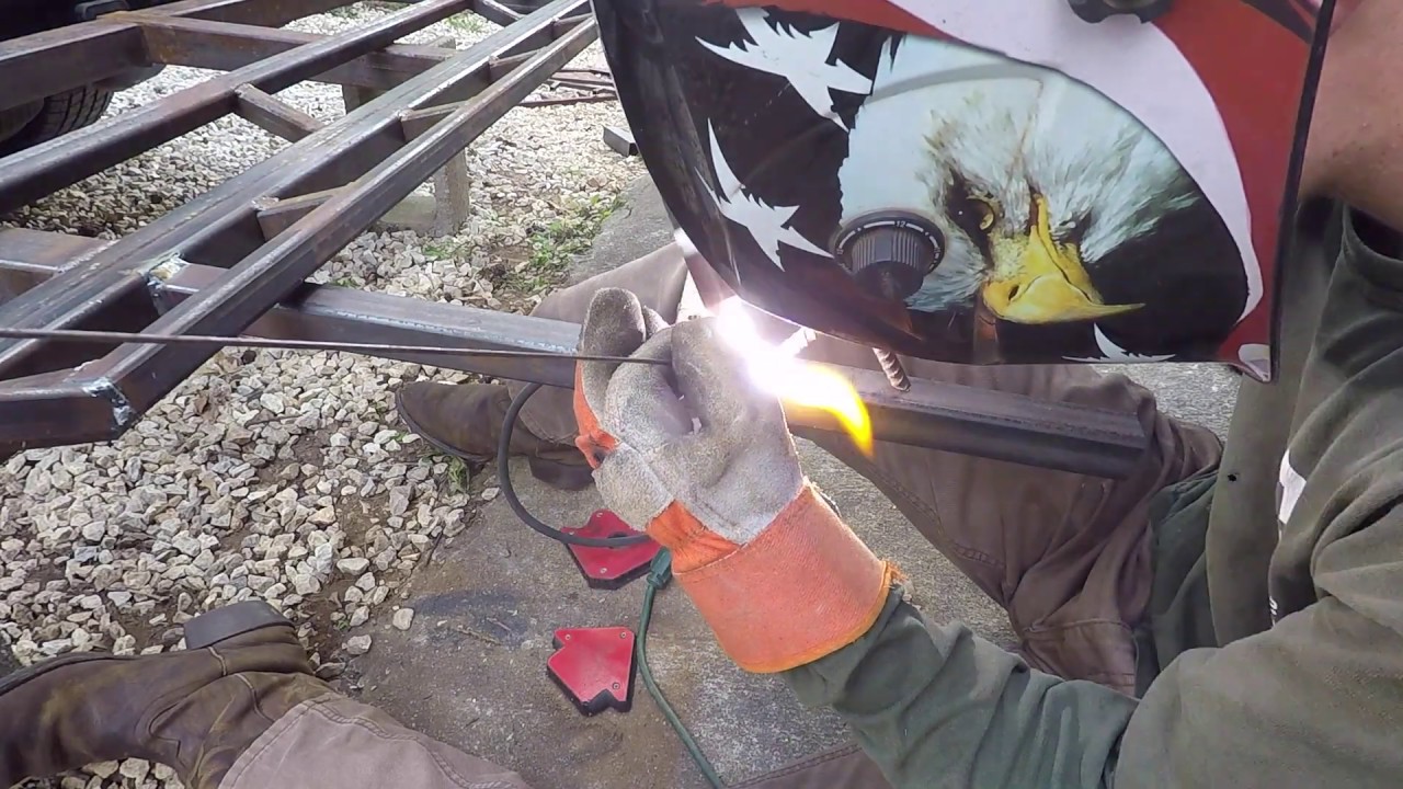 Welding Custom Motorcycle Carrier