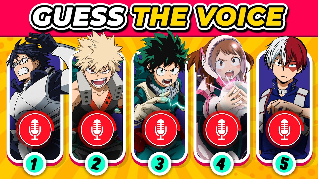 MY HERO ACADEMIA VOICE QUIZ 🔥🗣️ Guess the Character Voice | Boku no Hero Academia Quiz