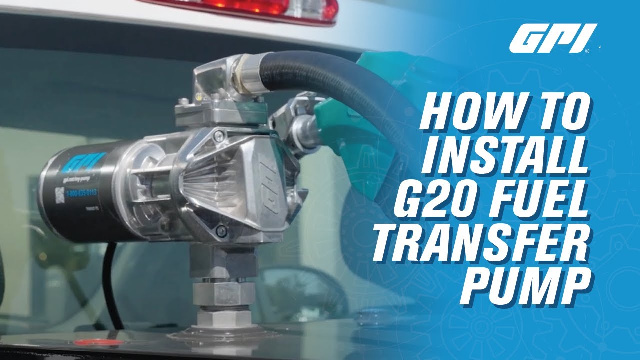 GPI G20 Fuel Transfer Pump Installation