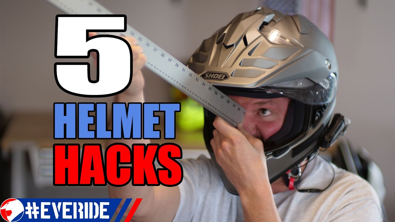 5 Quick & Cheap Motorcycle Helmet Hacks #everide