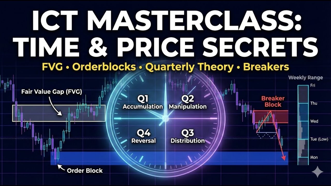 ICT Trading Masterclass: FVG, Order Blocks & Quarterly Theory Explained (Full Guide)