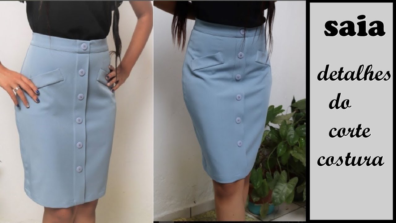 SAIA RETA FÁCIL, ABOTOAMENTO E BOLSO EMBUTIDO SERÁ?-Luciete Vasconcelos Atelier