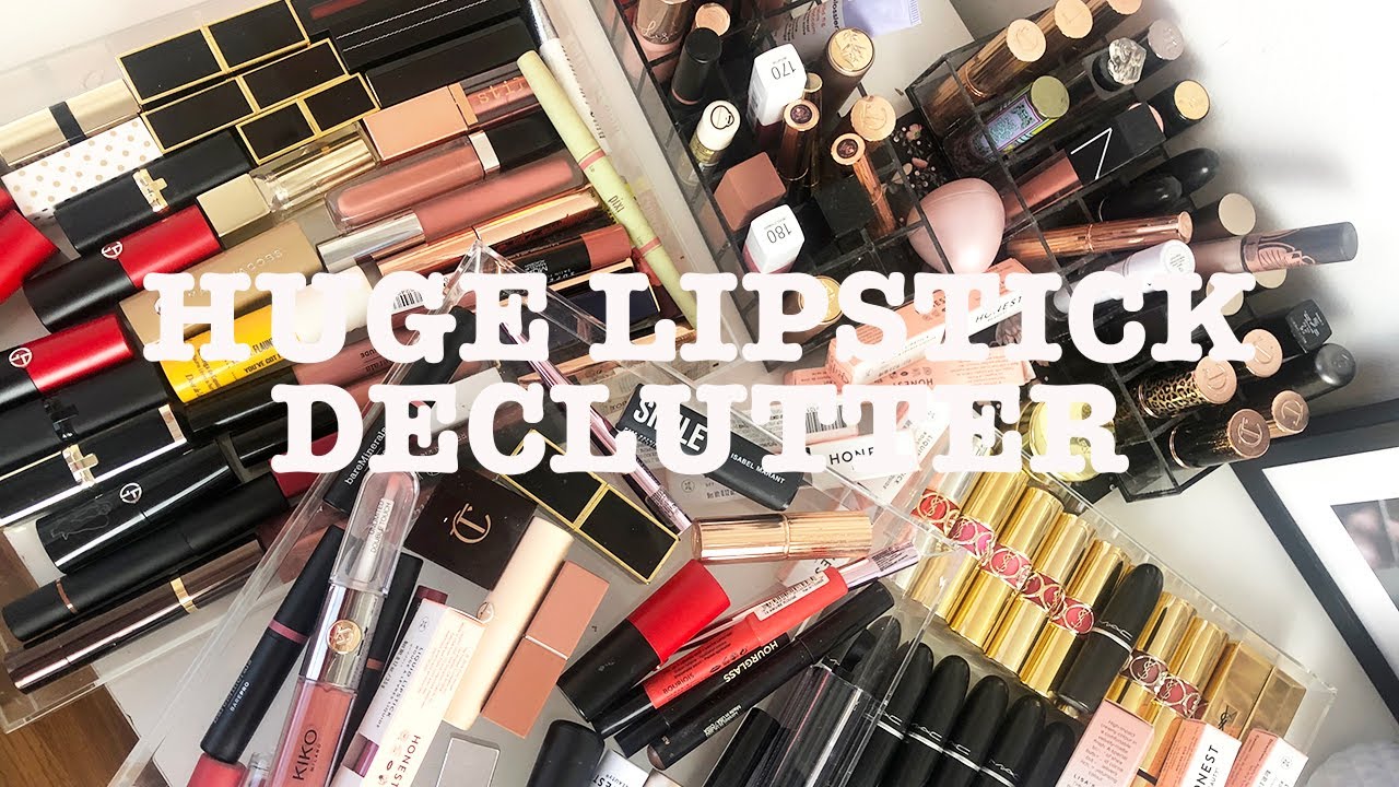 HUGE 150+ Lipstick Declutter & Swatches | A Little Obsessed