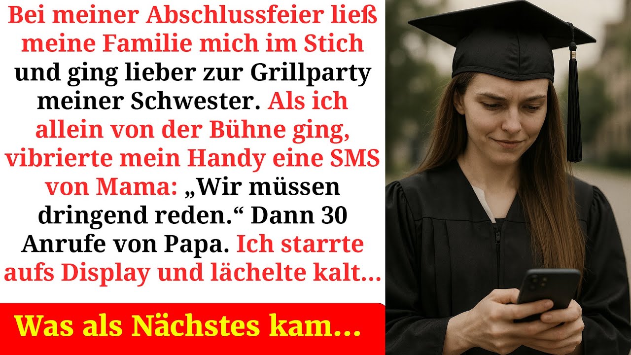 Sie verpassten meine Abschlussfeier… doch was danach geschah, zerstörte alles.