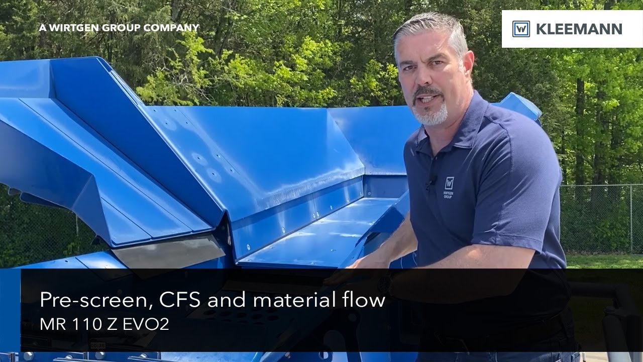 MOBIREX MR 110 Z EVO2 pre-screen, CFS and material flow concept - Technology engineered for you