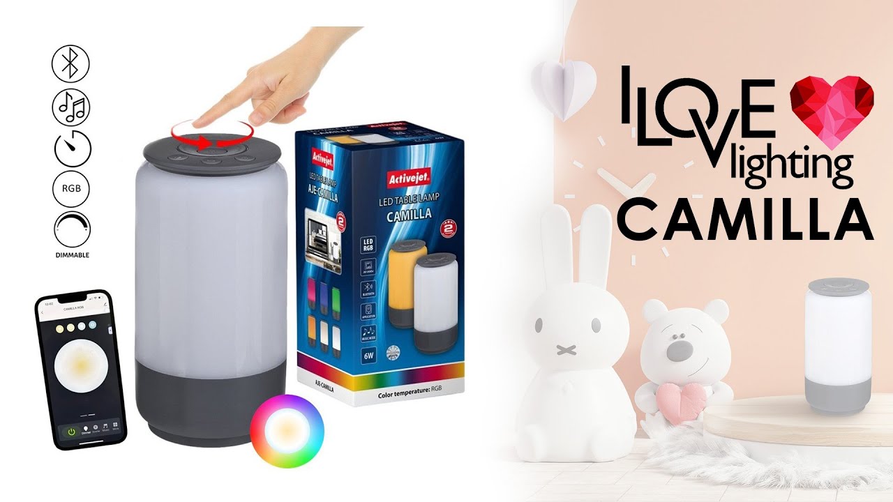 Lampa dekoracyjna stołowa LED 6W RGB , do pokoju dziecięcego lub młodzieżowego. Lampka LED na biurko