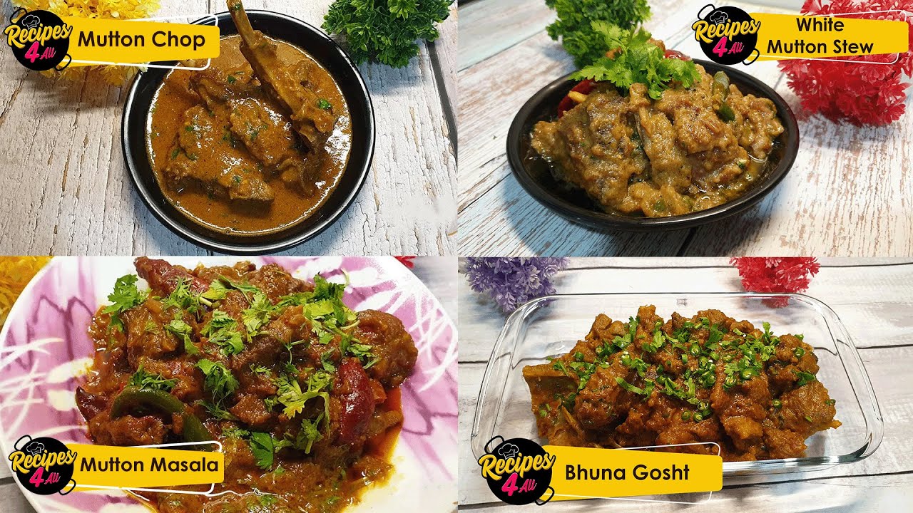 Mutton Recipes | Bakra Eid Special | Eid ul Adha Special | 4 Mutton Recipes by Recipes 4 All