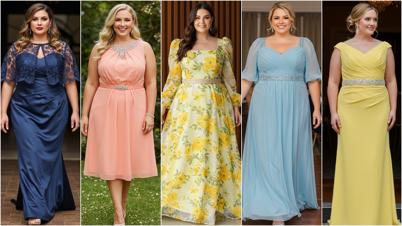Plus Size Mother of The Bride Summer Dresses - Curvy Bride Mother Outfits and Gowns for 2025 Wedding