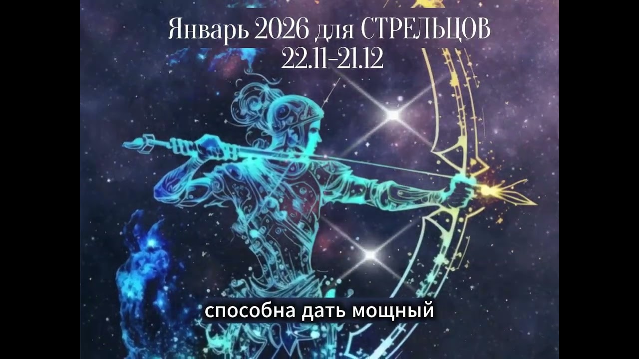 гороскоп на январь для стрельца 2026г