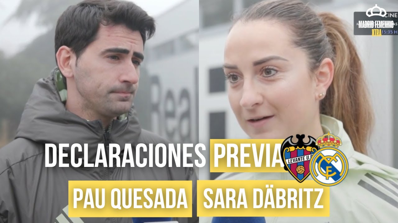 DECLARACIONES de PAU QUESADA y SARA DÄBRITZ l PREVIA JORNADA 16 LIGA F vs LEVANTE UD