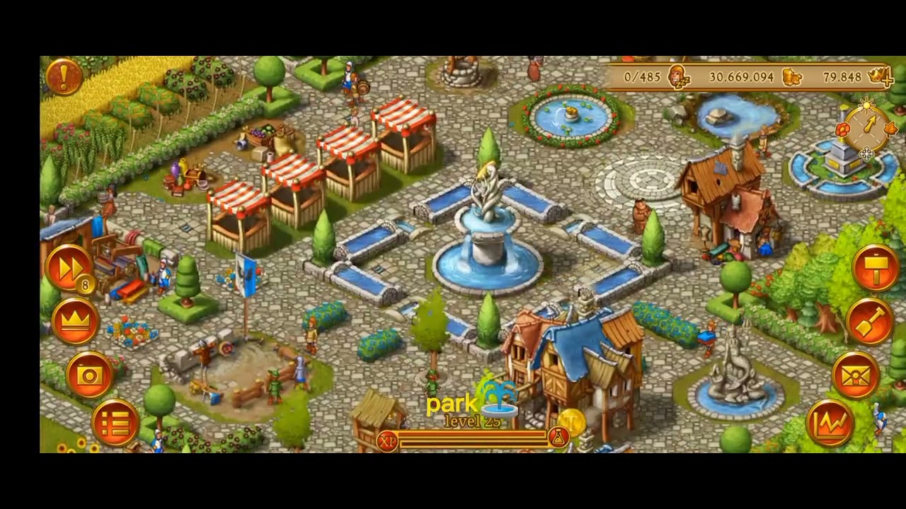Townsmen - town tour part1 | map:kingdom of frigyth