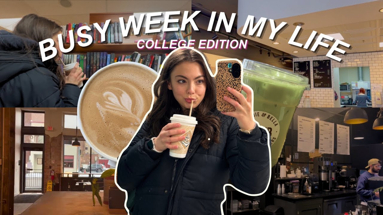 COLLEGE WEEK IN MY LIFE (classes, modeling, rehearsals, i’m so tired) 📚📸☕️