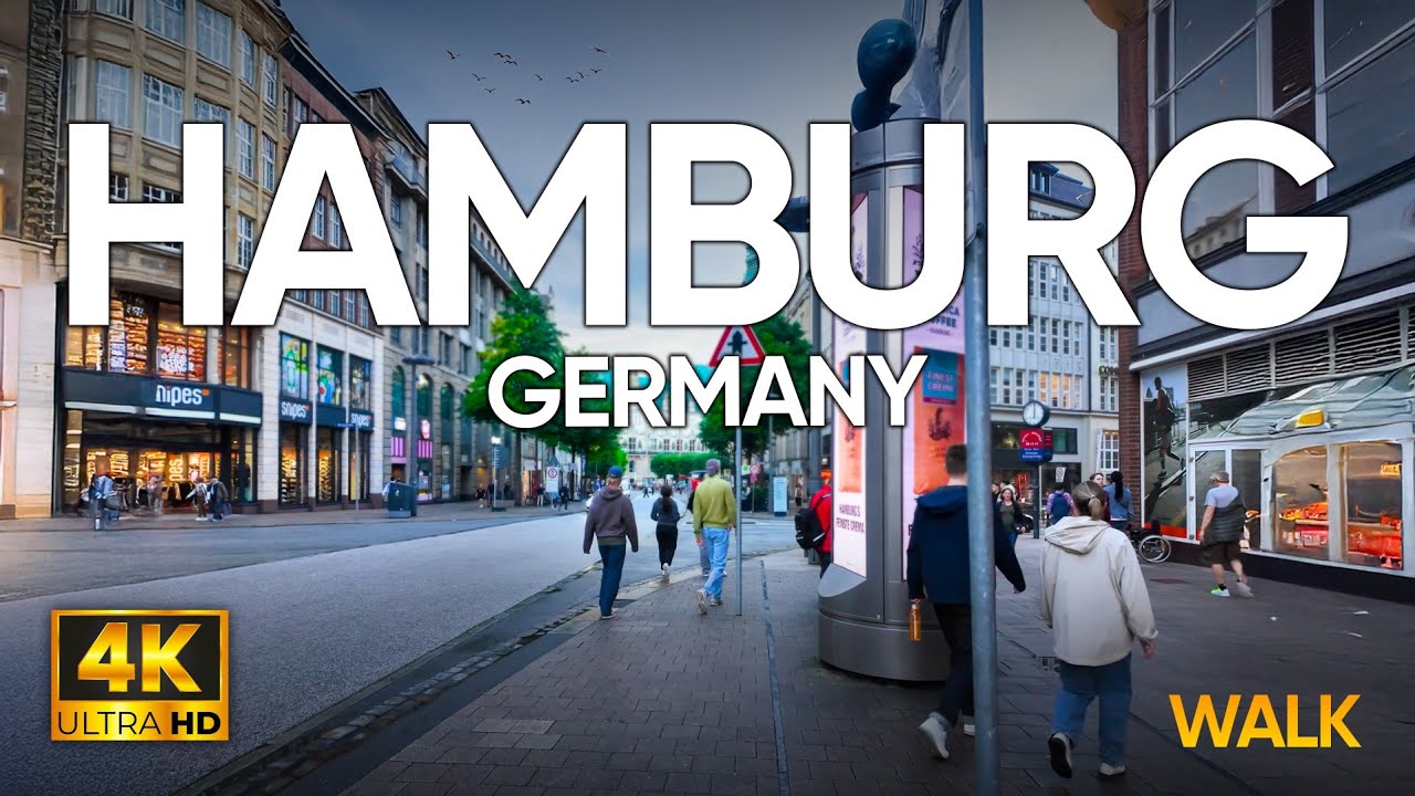 The Most Unique City in Germany (4K Walking Tour of Hamburg)