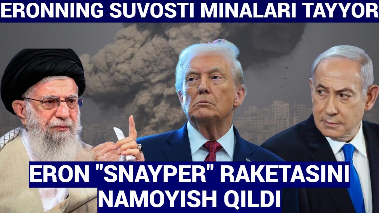 YANGILIKLAR.ERON SNAYPER RAKETASINI NAMOYISH QILDI.SUVOSTI MINALARI HAM SHAY HOLDA