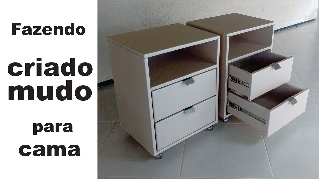 Fazendo criado mudo para cama