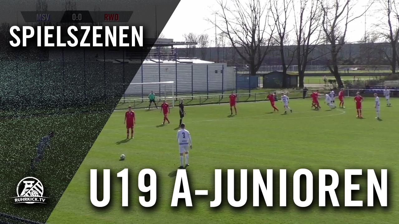 MSV Duisburg - RW Oberhausen (U19 A-Junioren, Bundesliga West) - Spielszenen | RUHRKICK.TV