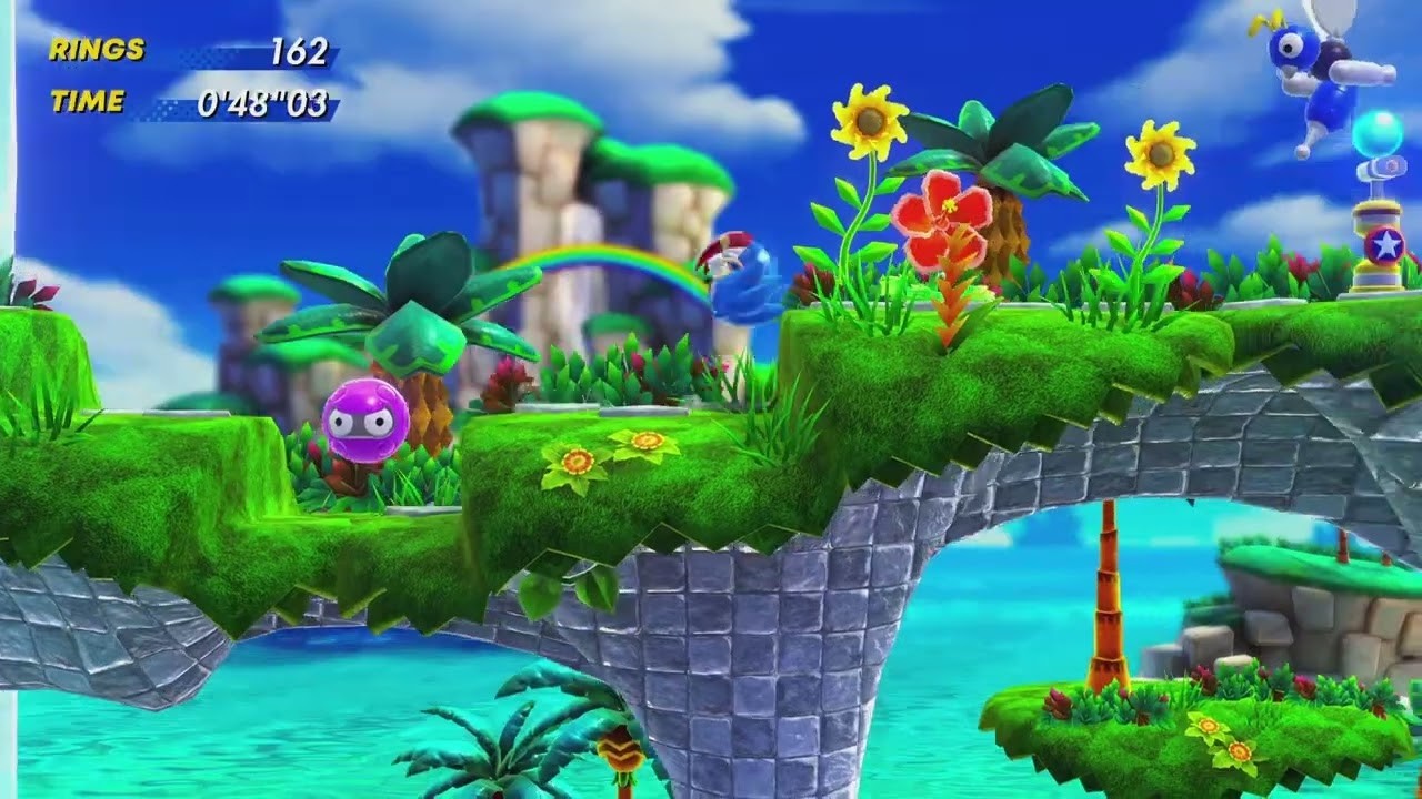 Sonic superstars bridge island zone act 1