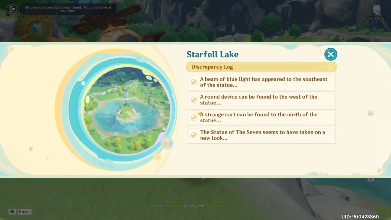 Starfell Lake | Echoes of Memory | Homeward, He Who Caught the Wind | Genshin Impact