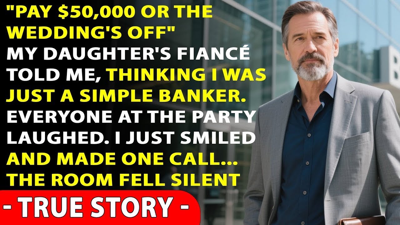 My Daughter's Fiancé Demanded $50K 'Or No Wedding' — I Froze His Account at MY Bank Instead