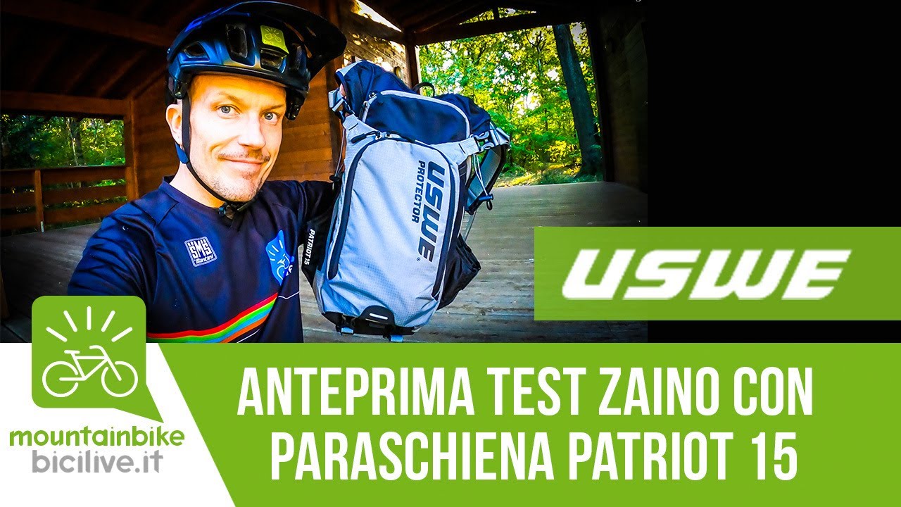 Recensione dello zaino MTB USWE Patriot 15 con paraschiena