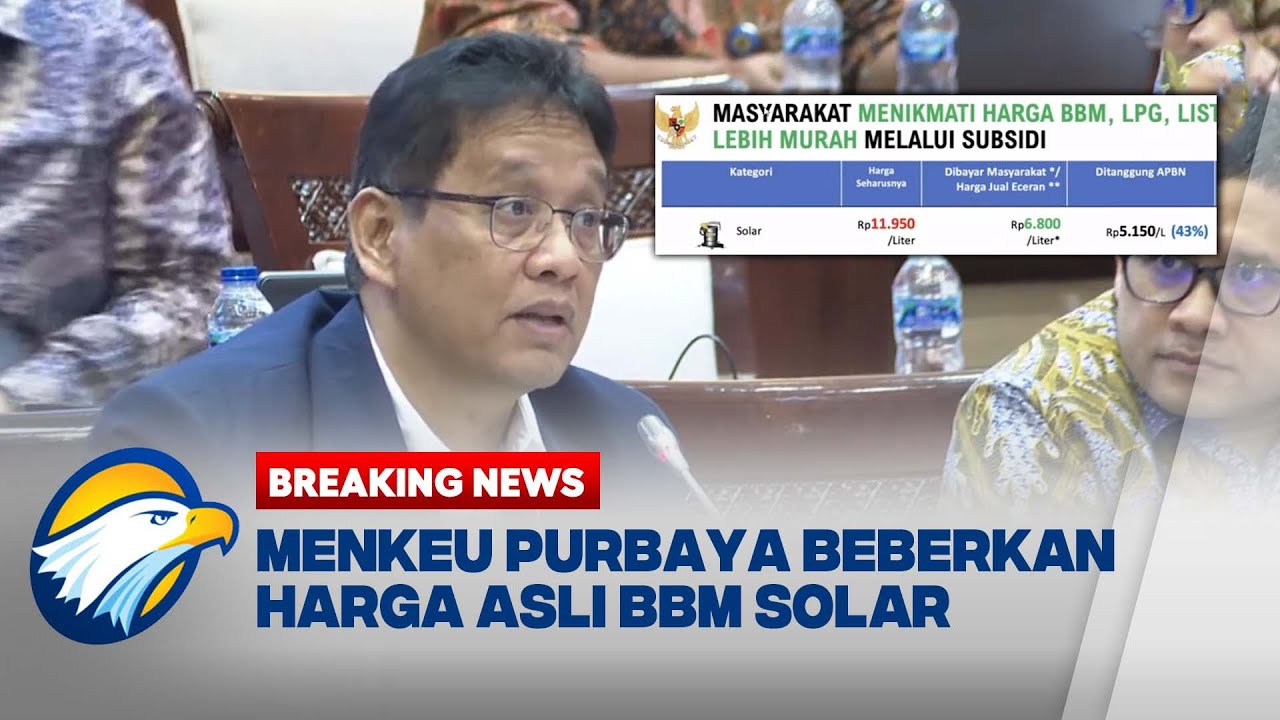 BREAKING NEWS - Purbaya Beberkan Harga Asli BBM Solar, Ternyata Bukan Rp 6.800/Liter
