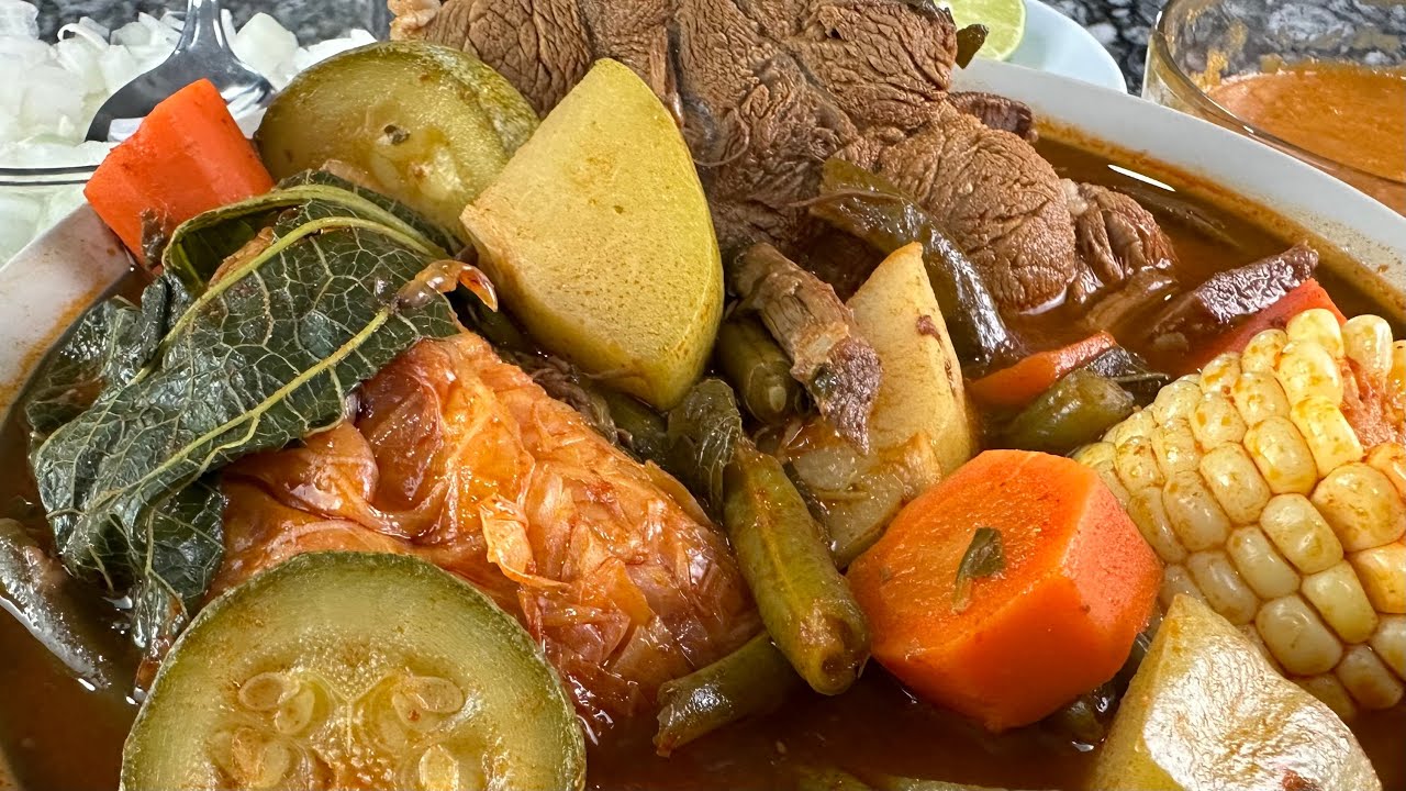 Un delicioso caldo de res