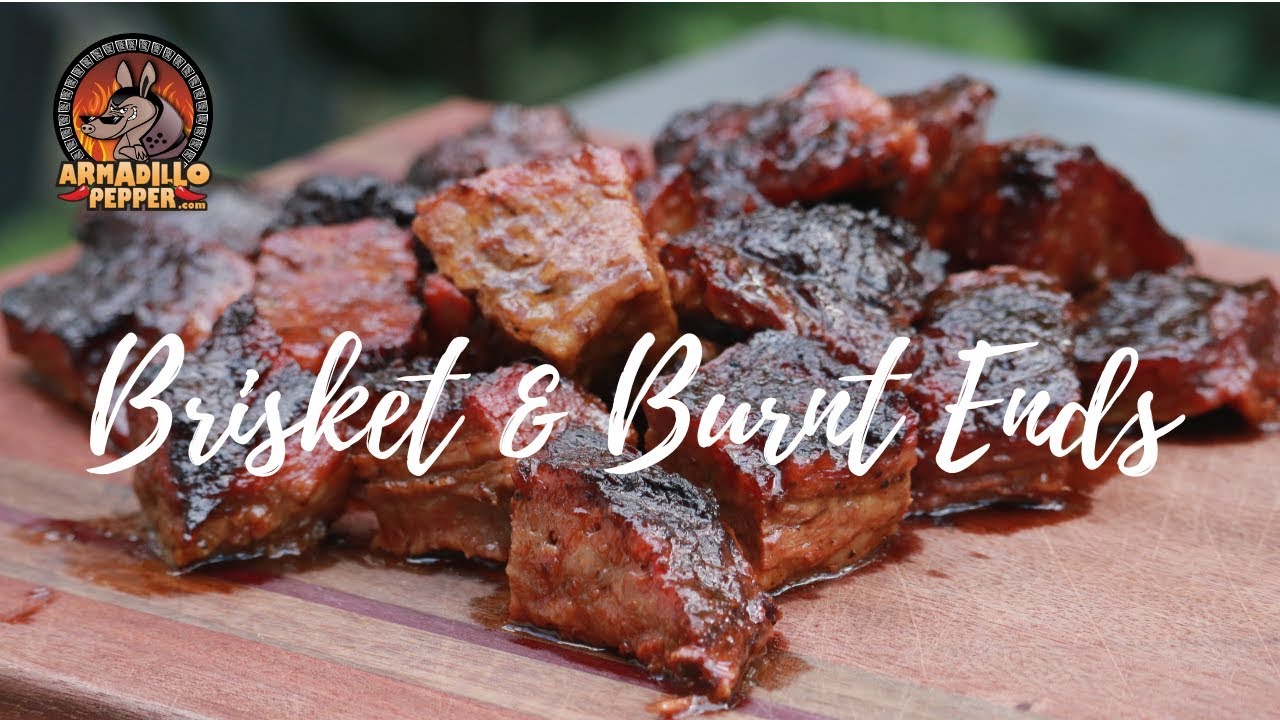 Brisket Burnt Ends and Smoked Brisket on the Pit Barrel Cooker