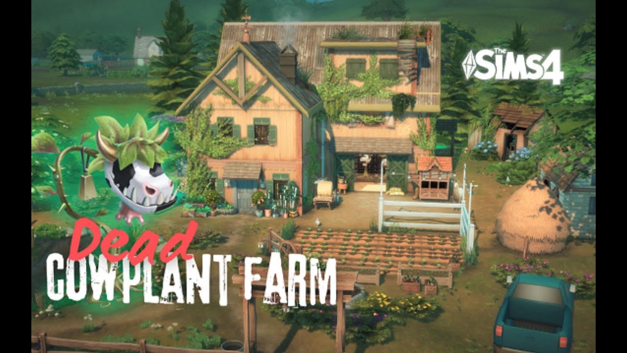 Dead Cowplant Farmhouse | Sims 4 | Stop motion | No CC