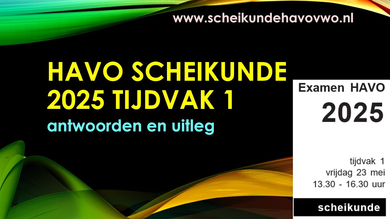 Havo scheikunde 2025 examen bespreking tijdvak 1