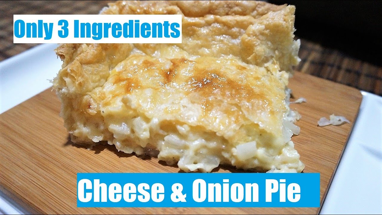 Instant Best Tasting British Cheese & Onion Pie With Only 3 Ingredients | Easy Cooking Skill