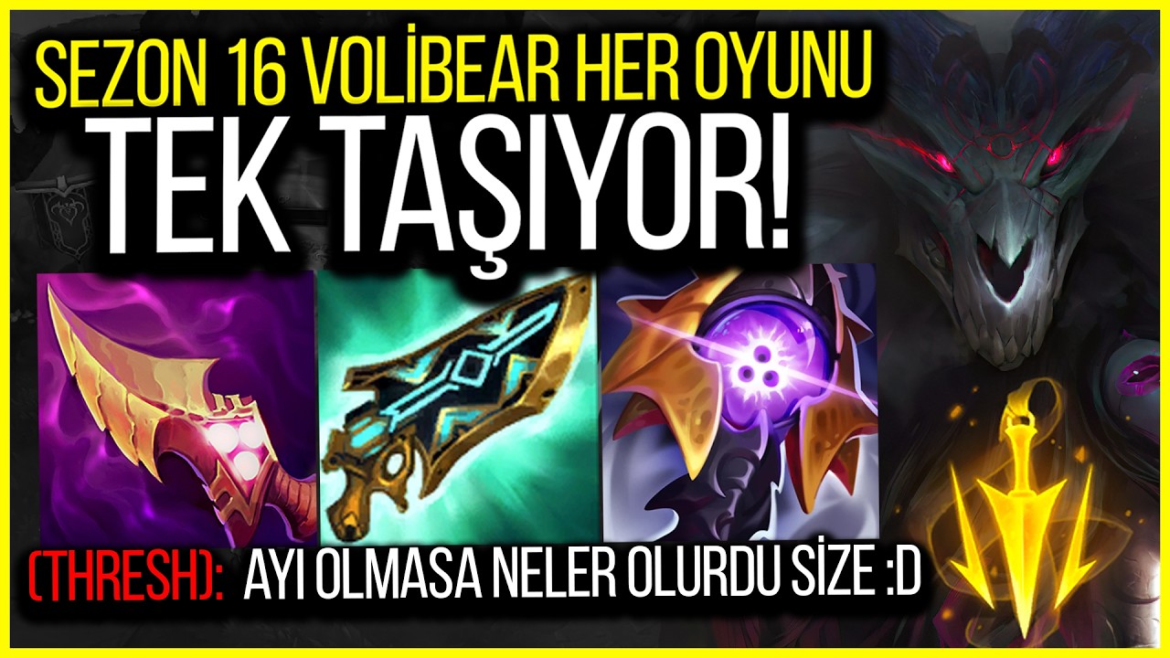 🐻 20 LEVEL HEXTECH SİLAH KILIÇ VOLİBEAR SORUNSALI 🐻