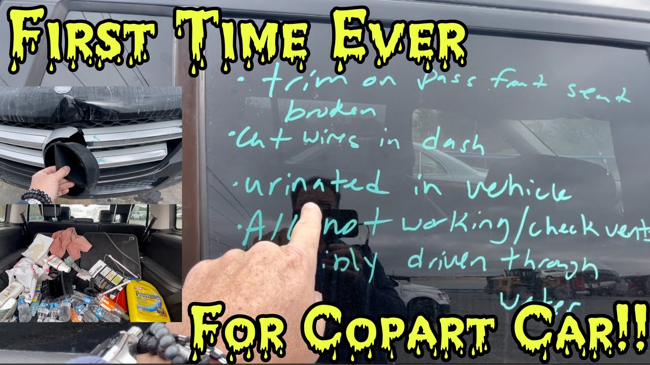 Copart First - Who Urinated In My Car??