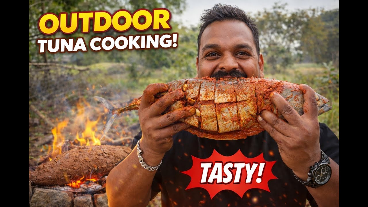 I Buried This Tuna in Mud. The Result Was Incredible! Extreme Way to Cook Fish