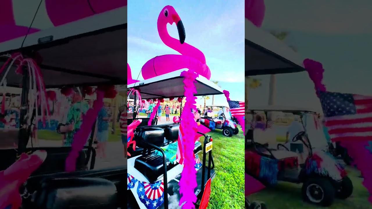 Flocking Patriotic Flamingos: Golf Cart Parade Showstopper Ideas and Tips