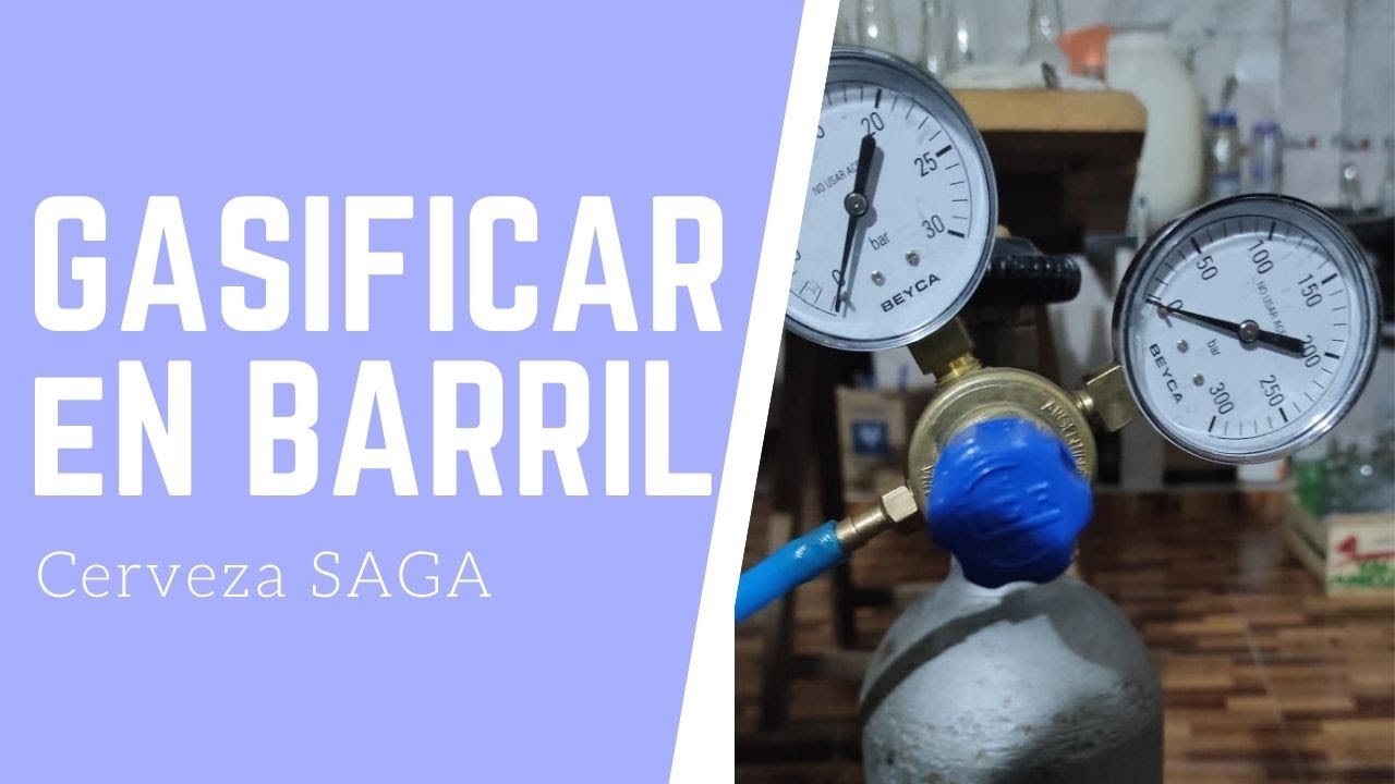 Como Gasificara cerveza en barril facil y rapido.