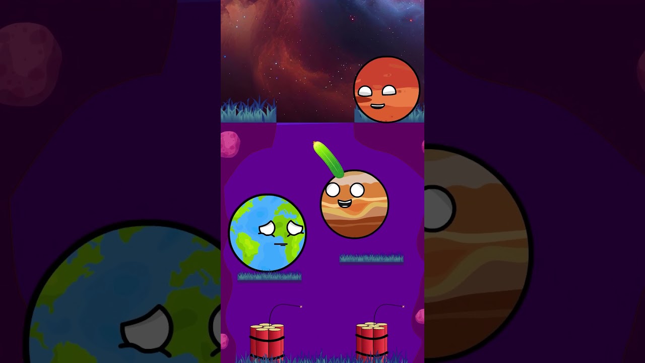Food Challenge! Who is FAT? Earth & Venus - countryballs animation #countryballs #shorts