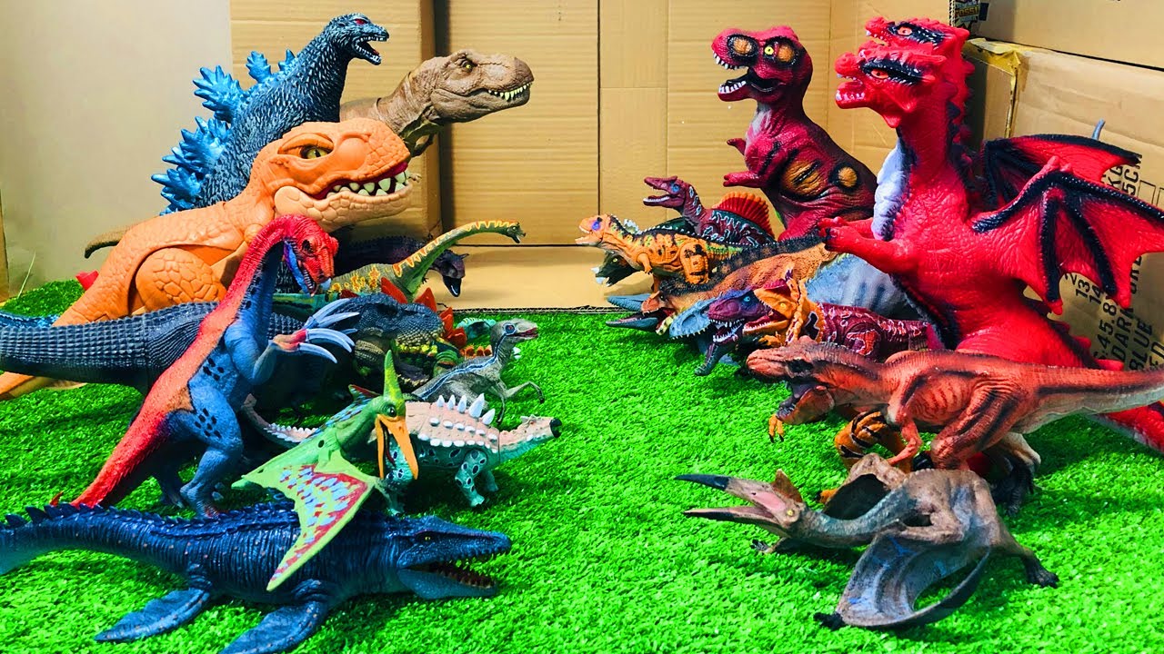Khủng long đại chiến phần 3, Khủng long bạo chúa đánh nhau với Godzilla Khủng long T Rex chiến thắng
