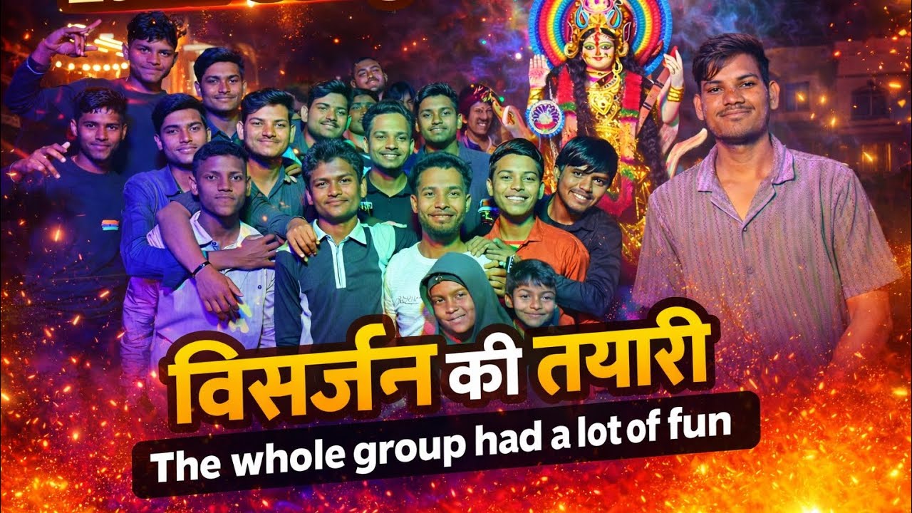 विसर्जन की तयारी | Preparations for immersion.