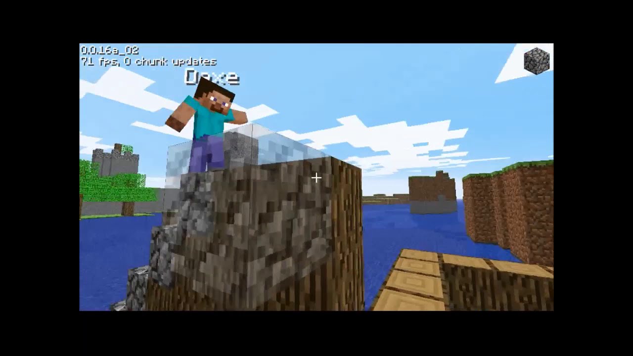 building a giant pool in minecraft!