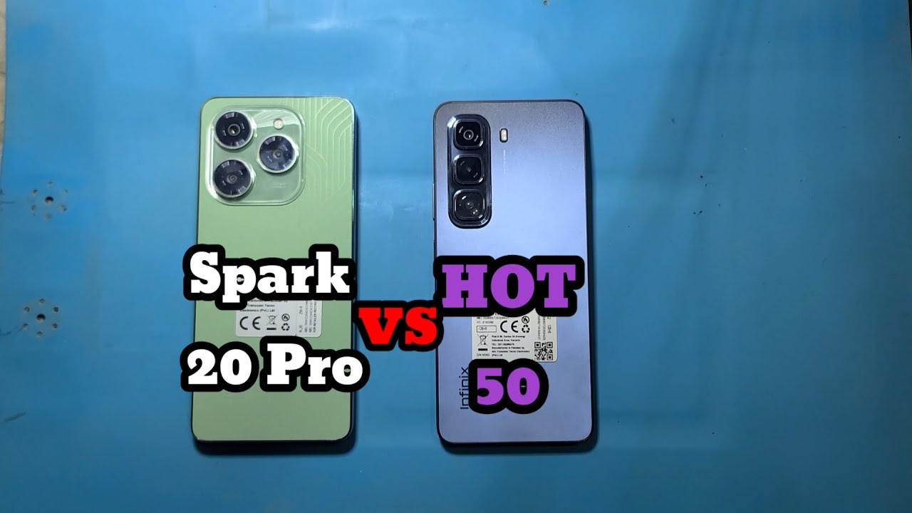 infinix hot 50 vs tecno spark 20 pro speed test
