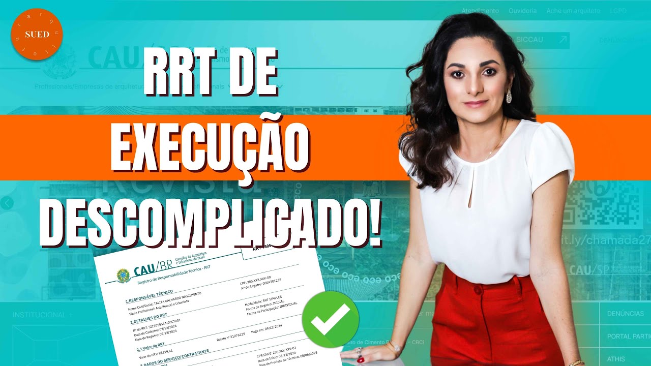 Como preencher RRT de Execução | Tutorial 2025