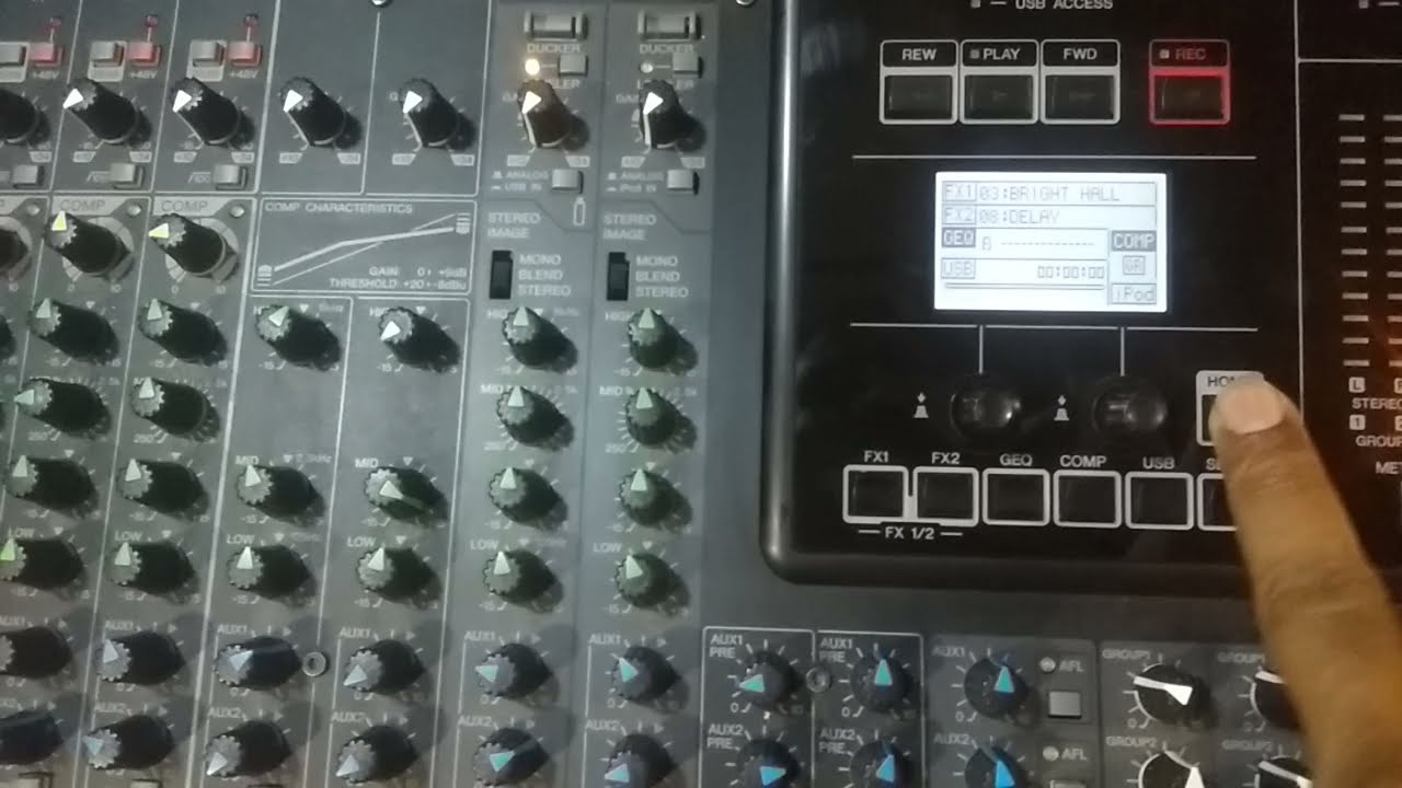 Display Settings and Operation in Yamaha Mgp24X/32X