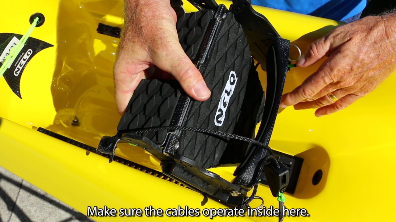Surfski Footrest adjustment